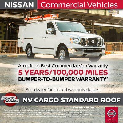 Nissan Warranty: NV CARGO Standard Roof