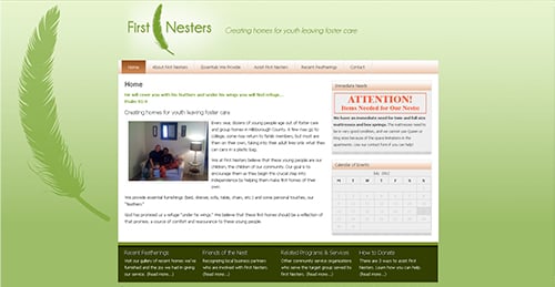 Website for First Nesters in Tampa Bay