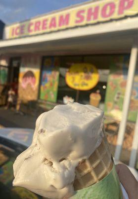 Butter pecan So creamy Hubby's Cookies & cream was also delicious