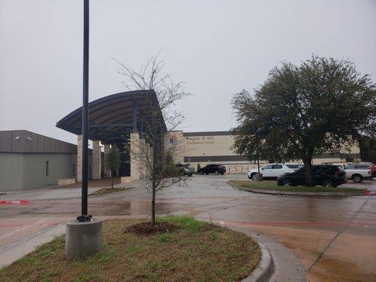 This entrance "A" of Region 10's Conference Center, at their Spring Valley location/main location.  This is the south side of the building.