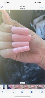 So thick no shape not even same length cuticles look bad