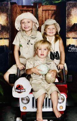 Jurassic Park Adventures in their uniforms by Capitol Clothing.