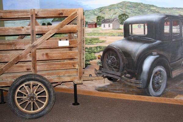 Trickrider's wagon for full grown horse. Used in 1920's and 1930's by Mattie Goff Newcombe