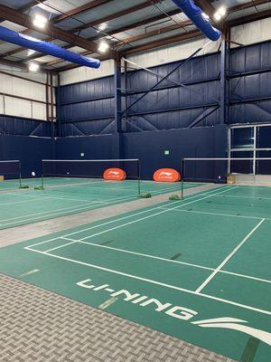 Badminton courts