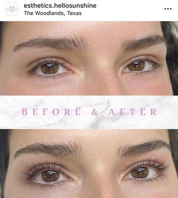 Lash lift & tint