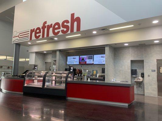 Food counter at the Arlington Independent School District Culinary school.