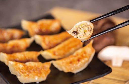 Pork Shrimp &Chive Pan-Fried Dumplings