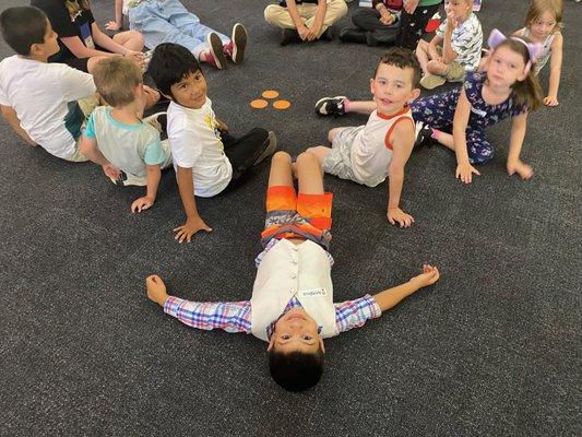 Small group at VBS