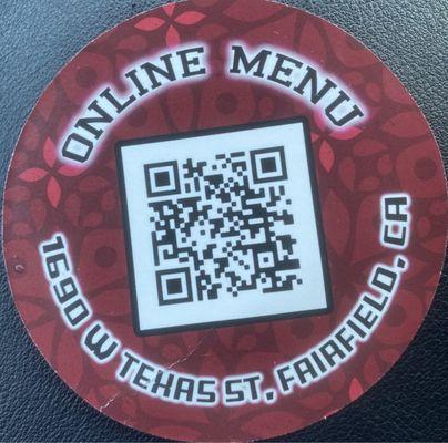 Online Menu 2024