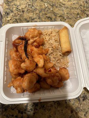 Orange Chicken dinner special