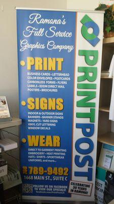 Lots of services offered at Printpost