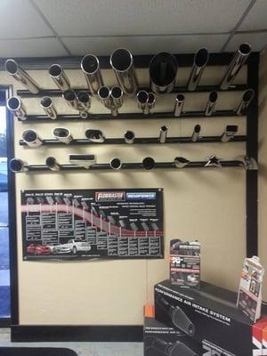 We keep a wide variety of exhaust tips in stock !