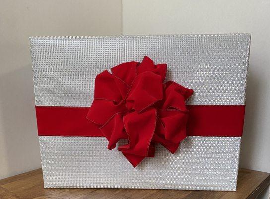 Custom gift wrap