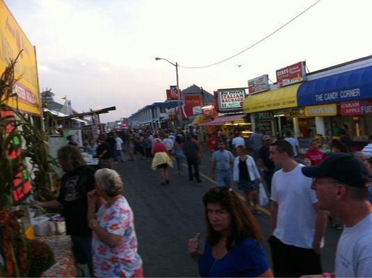 Walking through the fair,  $5 entrance fee  Near the arcades and Blinkys fry doe