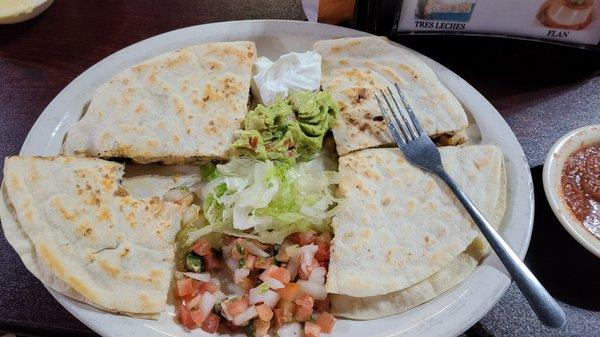 tender strips of steak and grilled onions in homemade flour tortillas.