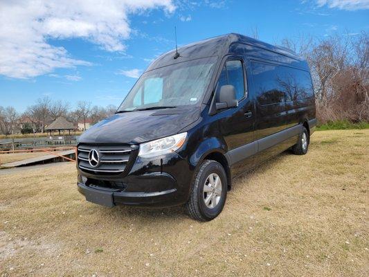 Mercedes Sprinter Van with a chauffer (personal driver) to get your and your family around the town