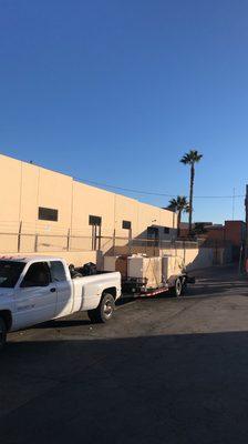 Transporting some furniture for a client out in East La going to Hollywood Hills