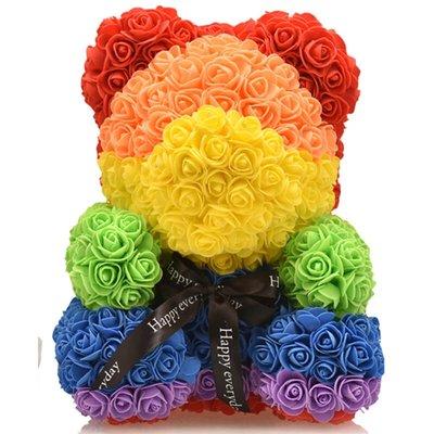 Rainbow Rose Bear