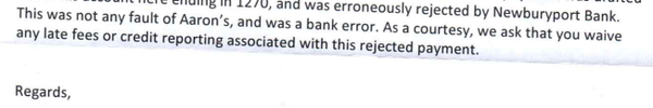 When I provide the affidavit from the bank (including signature and official letterhead) they refuse to correct the action and cease contact