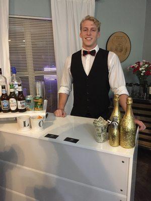 Our bartender Sean working in Atlanta.