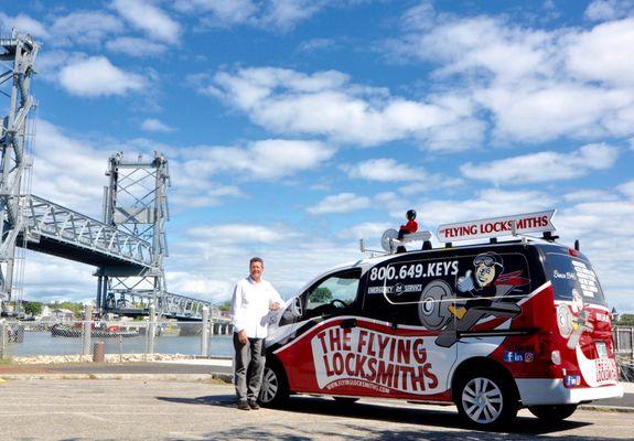 Our van in Portsmouth, NH