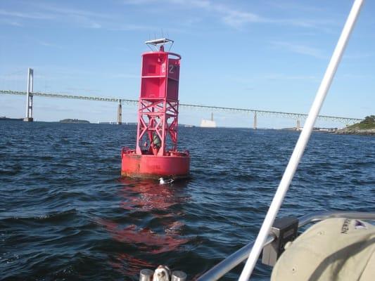 Pell Bridge + bouys are cool