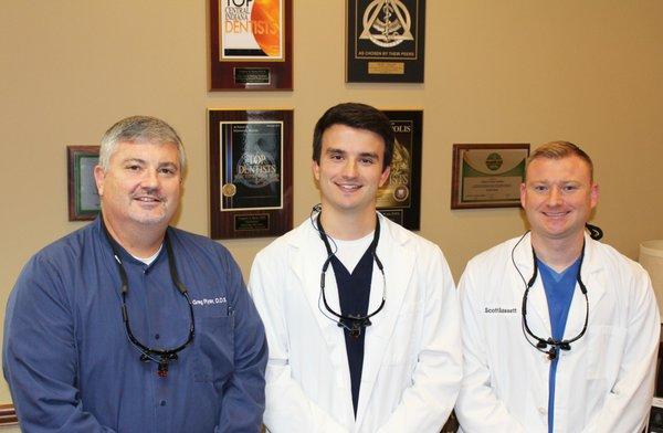 Dr. Greg Ryan, Dr. Grant Ryan and Dr. Scott Bassett