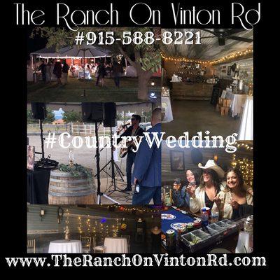 The Ranch On Vinton Rd #915-588-8221 Weddings and Events