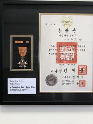 President Award in South Korea