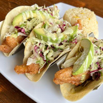 Beer Battered Fish Tacos