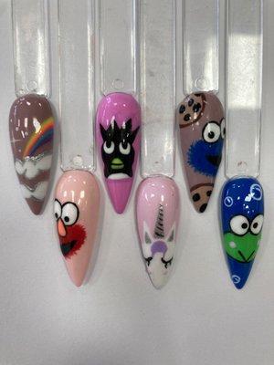 which character is going on your nails?