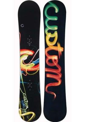 We carry both Burton and K2 snowboards.