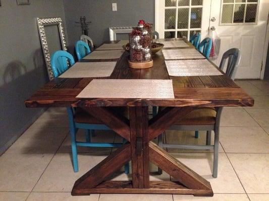 Farmhouse Table by Custom Cuts