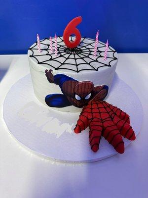 Spiderman Strawberry Cake