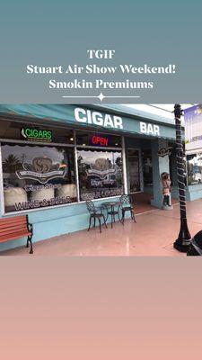 Smokin Premiums Cigar Bar in the heart of Downtown Stuart for 25 years!