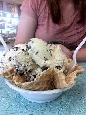 Fantastic homemade cookies and cream ice cream