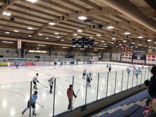 One of two rinks, this is North