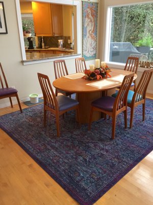 Our beautiful new dining room chairs!