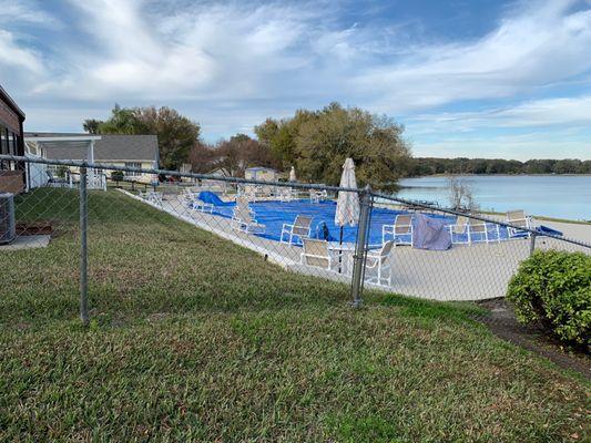 The pool, the lake, the park.