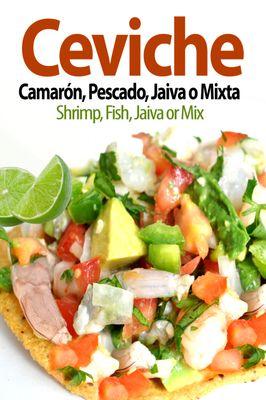 Ceviche, Fish, Jaiba, Shrimp.