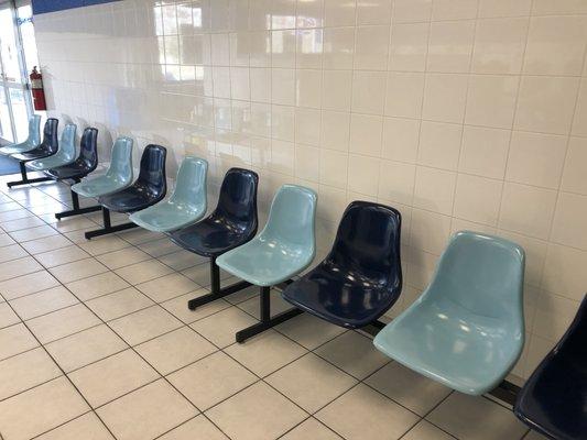 Plenty of seating in a clean environment