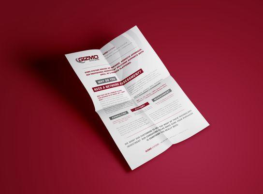 Sell Sheet Design: GIZMO Systems, Inc.