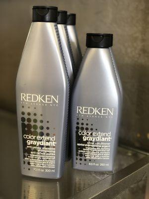 For platinum, grey and white hair. Keeps a beautiful cool tone without turning hair purple.