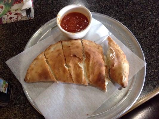 Small cheese/ricotta calzone $8.75