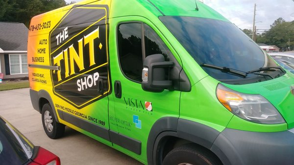 The Tint Shop work Van