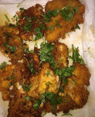 Fried fish -catfish marinated with rich spices for 24 hours and fried to a crispy golden brown