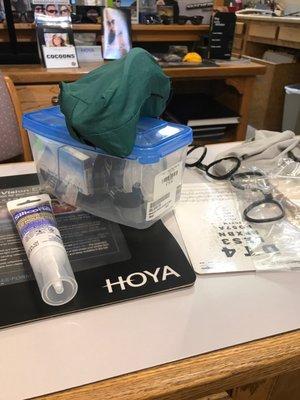 11/20/2018:  Dr. Cory engineered/manufactured BY HAND making eyeglass inserts for BOTH snorkel & ski masks!