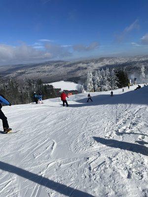 You can ski (or walk) to Waffle Cabin