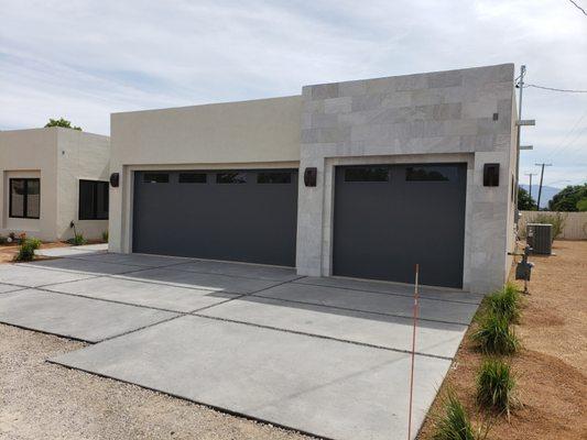 Modern garage door