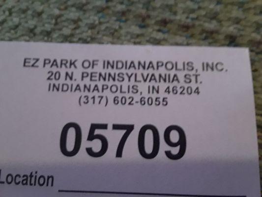 EZ PARK OF INDIANAPOLIS